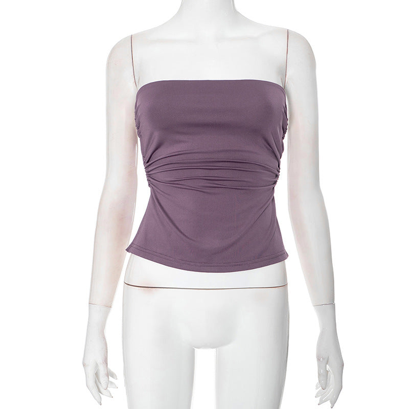 Women's Slim-Fit Side-Detail Tube Top