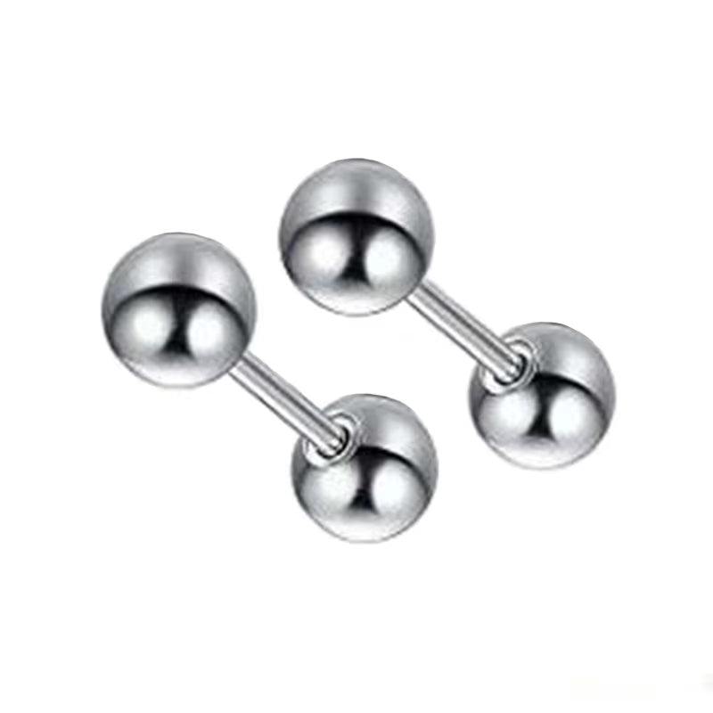 Stunning Medical-Grade Stainless Steel Crystal Zircon Ear Studs – Unisex 4-Prong Tragus and Cartilage Piercing Earrings